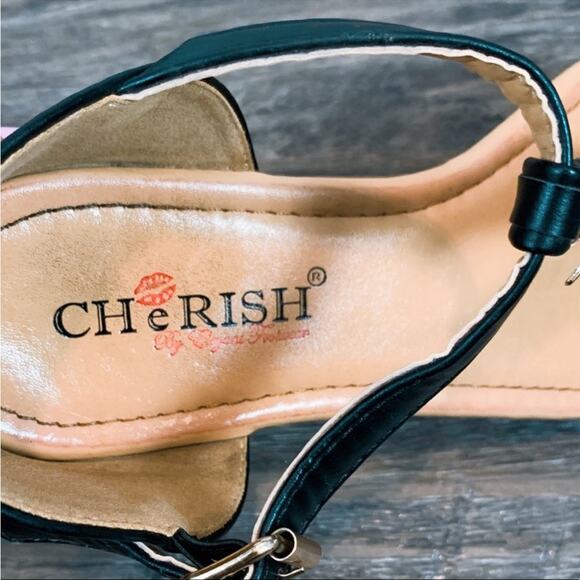 Strappy flat sandals black & gold leather ankle strap boho bohemian - Picture 5 of 9